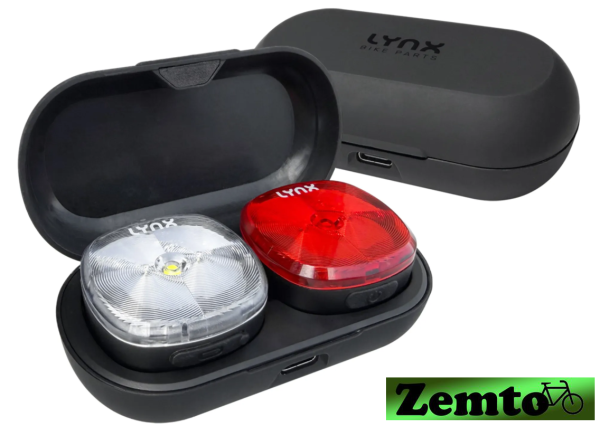 Sehr mobiles Licht-Set USB mit eigener Lade box, bis 300 Lumen, Regenbeständig